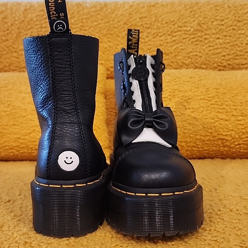 Dr. Marten Sinclair Lazy Oaf Leather Platform Boots 9W/7.5M (US) - Picture 8 of 11